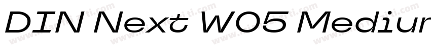 DIN Next W05 Medium字体转换
